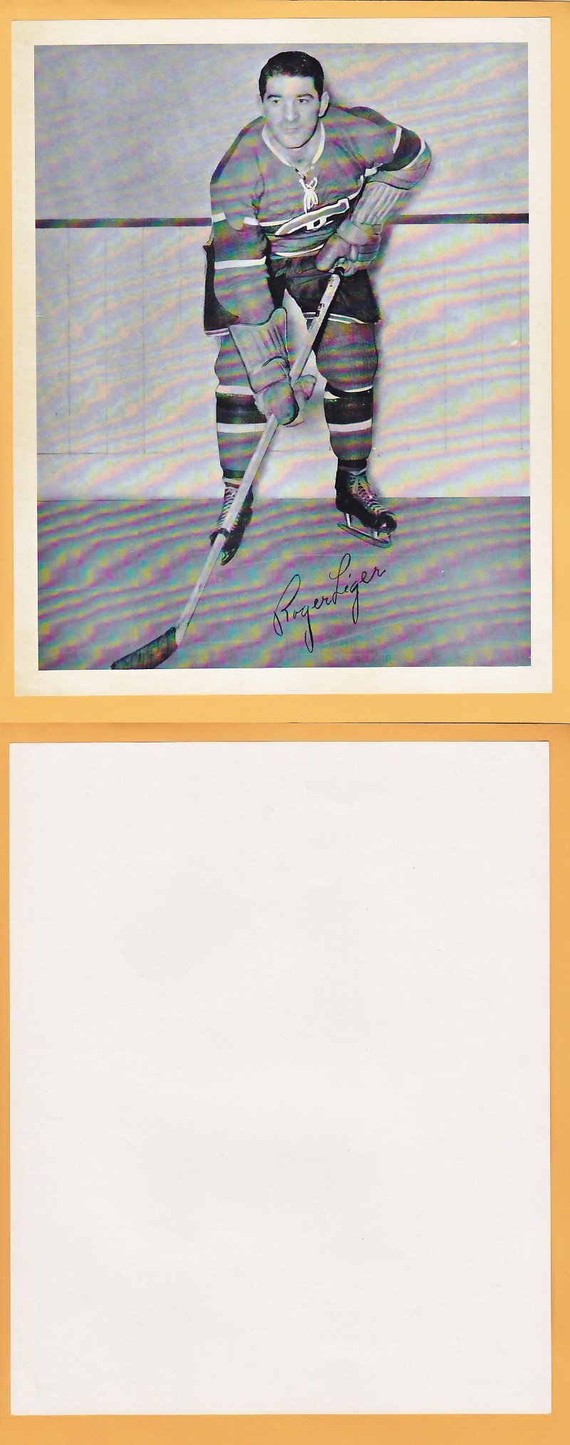 1945-54 QUAKER OATS PHOTO ROGER LEGER V.2 photo